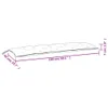 vidaXL Coussins de banc de jardin 2 pcs. Anthracite Voir les images du produit 7