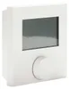 A white thermostat with a digital display and a rotary dial. Produktbild-Vorschau