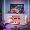 TV Lowboard mit LED-Beleuchtung & Fernbedienung, 120cm Produktbild-Vorschau 4