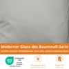 Satin Bettwäsche 200 x 220 cm, mit 2 Kissenbezügen in 80 x Produktbild-Vorschau 4