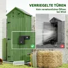 Outsunny Gartenschrank Holz Geräteschuppen mit 3 abnehmbar Produktbild-Vorschau 7