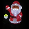 A lighted acrylic Santa Claus figure holding a lantern, set against a black background. Náhľad obrázku produktu