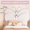 INONEFT Kinderbett 90x190 mit LED ,Einzelbett Polsterbetten Produktbild-Vorschau 5