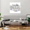Bilder auf glas - Tier Abstraktion - 70x70cm - Glasbilder - Produktbild-Vorschau 6