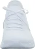 A close-up front view of a white SKECHERS sneaker. Produktbild-Vorschau