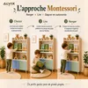 Étagère d'enfant ALVIX NESTA 4 avec 2 portes, bibliothèque Voir les images du produit 6