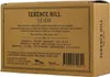 The back of a cardboard box for a set of Terence Hill themed spirits. Produktbild-Vorschau
