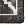 vidaXL Teppich Waschbar Schwarz und Weiß 80x150 cm Produktbild-Vorschau 3