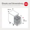 Hailo Abfallsammler 10000225 Triple XL 600 28/28 Liter Produktbild-Vorschau 9