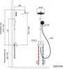 Auralum Duschset Duschkopf-Mischbatterie 2-Funktion Produktbild-Vorschau 9