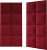 Wandkissen Matt Velvet dunkelrot Samt-Optik 30 x 30 cm Produktbild-Vorschau 3