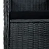 vidaXL 3-tlg. Garten-Lounge-Set mit Auflagen Poly Rattan Produktbild-Vorschau 9