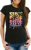 Damen T-Shirt Sommer Surf California Palmen Slim Fit Produktbild-Vorschau 1