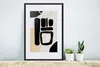 MuchoWow® Gerahmtes Poster Farbe - Schwarz - Kreis 40x60 cm Produktbild-Vorschau 4