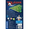 The back of a board game box for 'Torjäger', a football-themed game. It shows game elements, player figures, and descriptive text. Podgląd zdjęcia produktu