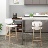 A modern kitchen with bar stools at a counter. Produktbild-Vorschau