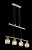 Globo Lighting|Hängeleuchte Metall Nickel matt, 4x E14 Produktbild-Vorschau 4