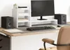 vidaXL Monitorständer mit Schreibtisch-Organizer Weiß Produktbild-Vorschau 2