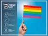 PHENO FLAGS Handfahne Regenbogen Fähnchen Stockfahne Produktbild-Vorschau 5