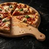 Tagliere rotondo con manico 35 cm legno faggio Anteprima dell’immagine prodotto 3