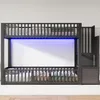 Letto a castello 90x200 cm, design basso, scala con Anteprima dell’immagine prodotto 3