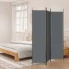 vidaXL Paravent 3 pcs. Anthracite 150x200 cm Tissu Voir les images du produit 9