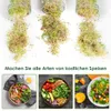 Ikodm Sprossenglas 2x1000ml mit Edelstahlsieb, Ständer und Produktbild-Vorschau 10