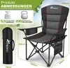 TRESKO® Campingstuhl Faltbar bis 200kg | Faltstuhl mit Produktbild-Vorschau 2
