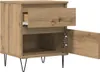 VidaXL 857418, Eiche, Metall, Holz, 400 mm, 350 mm, 500 mm, Produktbild-Vorschau 4