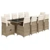 Maison Exclusive - 11-tlg. Garten-Bistro-Set mit Kissen Produktbild-Vorschau 2