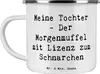 Mr. & Mrs. Panda Pott Spruch Tochter Morgenmuffel - Weiß - Produktbild-Vorschau 1