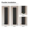 EMKE Radiateur plat Radiateur panneau design Noir Vertical Voir les images du produit 7