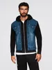 Ombre jeansjas met gebreide mouwen en capuchon, Productafbeelding-voorbeeld 9