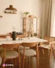 home24 Esszimmerstuhl - 2er-Set - Eiche Massiv / Webstoff Produktbild-Vorschau 4