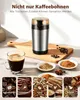 SROSS Kaffeemühle Elektrische Kaffeemühle Edelstahl Klinge, Produktbild-Vorschau 2