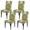 4 stuks elastische stoelhoes, universeel, boheems design, Productafbeelding-voorbeeld 1