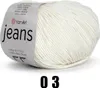YarnArt Jeans (50g/160M) 03 naturweiß Náhled obrázku produktu 2