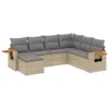 The Living Store 7-tlg. Garten-Sofagarnitur mit Kissen Produktbild-Vorschau 3