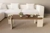 Skye Decor, moderný konferenčný stolík (orech a travertín), Náhľad obrázku produktu 2