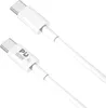 A white USB-C cable with two connectors. Produktbild-Vorschau