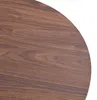 Table basse ronde de 70 cm, aspect noyer, MDF rainuré, Voir les images du produit 7