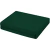 A dark green mattress topper is shown on a white background. Produktbild-Vorschau
