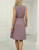 ASKSA Damen Kleider Sommer Ärmelloses V-Ausschnitt Kleid Produktbild-Vorschau 5