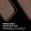Accezz Couverture arrière Magsafe en cuir vintage pour Voir les images du produit 4