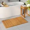 vidaXL Badematte Braun 100 x 60 cm Massivholz Akazie Produktbild-Vorschau 2