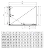 Box doccia 80x120 oro spazzolato cristallo temperato ante Anteprima dell’immagine prodotto 3
