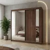 Beautysofa GAJA II Schwebetürenschrank 200 cm mit Spiegel – Produktbild-Vorschau 1
