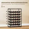HOMCOM Stojak na wino na 30 butelek Stojak na butelki Podgląd zdjęcia produktu 4