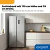 Exquisit Side-by-Side Kühlschrank | 372 l Nutzinhalt, E, Produktbild-Vorschau 3