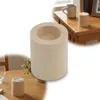 ŚWIECZNIK OKRAGŁY 8cm, drewniany DECOUPAGE Podgląd zdjęcia produktu 1